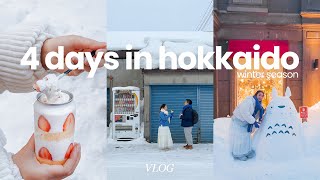 4day hokkaido winter itinerary shopping haul  scenic train trip thrifting snow festival [upl. by Ayotnahs]