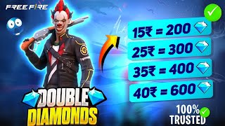 DOUBLE DIAMOND TOP UP WEBSITE IN FREE FIRE  DOUBLE DIAMOND TOP UP KAISE KARE  DOUBLE DIAMOND TOPUP [upl. by Lsiel]