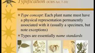 Taxonomical Ranks Typification Principal of Priority amp Valid Publication by Dr Mahendra Bhise [upl. by Lanti]