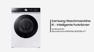 Samsung Waschmaschine KI  Intelligente Funktionen [upl. by Accebber]