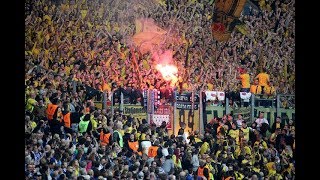 Derby 2019 BVB Fans in GE  BVB Fans Stimmung  Ultras Dortmund Pyro 26102019 [upl. by Nev]