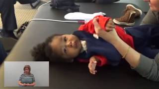 Atypical Development Baby SMA Type 1  Hypotonia Low Tone Exercises [upl. by Asillam]