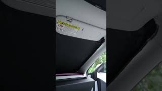 BASENOR Newest Folding Sunshade for Tesla Model Y amp Model 3  Easy Installation and Custom Design [upl. by Anaeli]