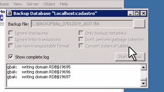 Backup Database Firebird  Flamerobin [upl. by Mauro]