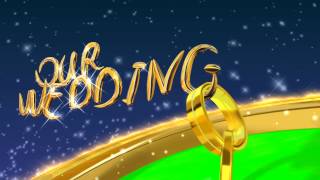 4K WEDDING INTRO 3D Sketch Green Screen Rings [upl. by Bronk]