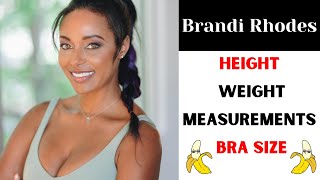 Brandi Rhodes Height Weight Measurements Bra Size Biography [upl. by Drooff575]