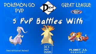 Pokémon GO PvP  Great League 5 Rounds Goodra  Typhlosion  Skeledirge [upl. by Nahguav]