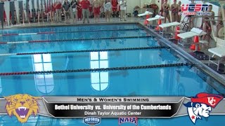 University of the Cumberlands  Mens amp Womens Swimming vs Bethel University 20162017 [upl. by Fitz]