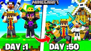 100 Days In Minecraft Oneblock With Friends 😰 Part 1 [upl. by Aelram]