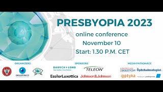 Presbiopia 2023  Presbyopia 2023 online conference [upl. by Essie519]