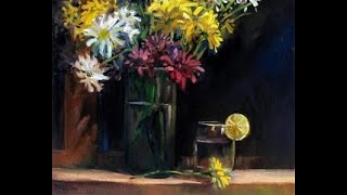 Singapore Artist Ng Woon Lam Floral Oil Painting [upl. by Aytac345]