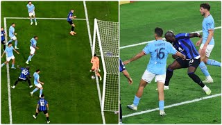 Romelu Lukaku missed incredible goal during Inter vs Manchester City champions league final [upl. by Cherish699]