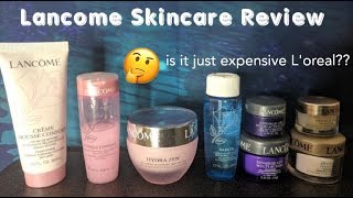 Lancôme Skin Care Review  Worth it or Expensive LOreal 13 ProductsSurprising Results [upl. by Aryad916]