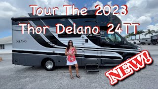 Tour the NEW 2023 Thor Delano 24TT CClass RV on the Mercedes Chassis [upl. by Aicelaf]