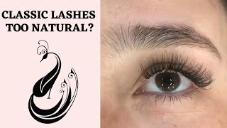 What If Classic Is Too Natural Hybrid Fix Tutorial  Eyelash Extensions 101 [upl. by Niwrad]