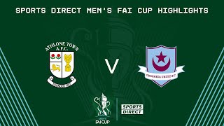 Sports Direct Mens FAI Cup QuarterFinal  Athlone Town 14 Drogheda United  Highlights [upl. by Ellenar]