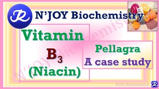 9 Vitamin B3 Niacin Water Soluble Vitamins Vitamins Biochemistry NJOYBiochemistry [upl. by Marcin769]