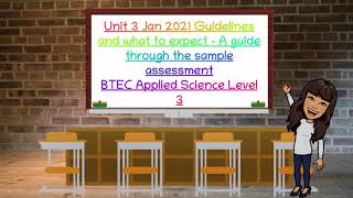 BTEC Applied Science Unit 3 Sample assessment 20202021  A walkthrough BioTeach [upl. by Acassej]