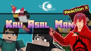 REACTION TO Kau Asal Mana  Minecraft Malaysia Parody Animation [upl. by Eillac]