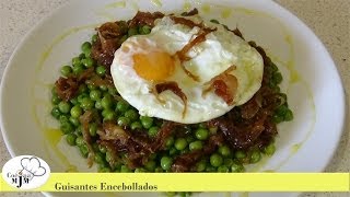 Guisantes EncebolladosRecetas faciles y sanas [upl. by Higginbotham472]