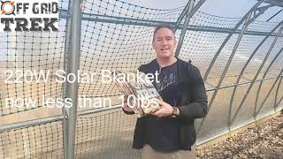 220W Solar Blanket now less than 10lbs [upl. by Elleinod]