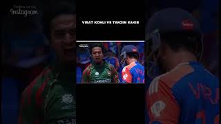 virat kohli vs tanzim hasan sakib controversy viratkholi viratkohlistatust20worldcup2024 [upl. by Ahcire61]