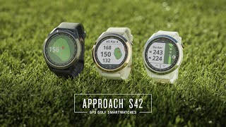 Garmin Approach S42 GPS Watch  Features [upl. by Serica666]