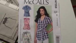 McCalls M7358  Part 1 of 3 Sew Along [upl. by Eimmas]