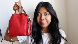 WHATS IN MY BAG  REVIEW  STELLA MCCARTNEY TINY FALABELLA [upl. by Heintz569]