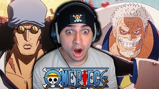 GARP VS AOKIJI  One Piece Episode 1115 REACTION [upl. by Tenaej]