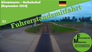 Deutschland Führerstandsmitfahrt 2024  SBahn München  S2 Altomünster  Ostbahnhof [upl. by Silvie]