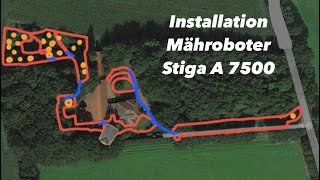 Installation Mähroboter Stiga A 7500 [upl. by Aihsenet]