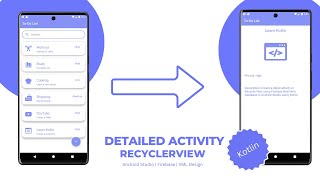 Detailed Activity in RecyclerView using Firebase Realtime Database in Android Studio  Kotlin [upl. by Ellives]