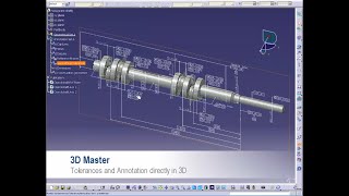 CATIA V5  3DMaster  3D Functional Tolerance amp Annotation 2 FTA [upl. by Ainitsirc]