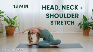 13 Minute Pilates Stretch for Head Neck and Shoulders  Good Moves  WellGood [upl. by Nell]