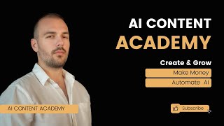 AI Content Academy Learn to Automate amp Monetize Your Content with AI [upl. by Pollerd531]