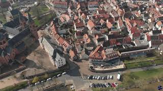 Beautiful City Aerial View  Seligenstadt Germany Luftaufnahme  by DJI Mavic Air [upl. by Ynohtona888]