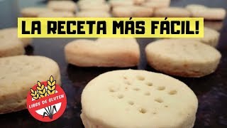 BIZCOCHITOS SIN GLUTEN con apenas 4 INGREDIENTES✅Receta FÁCIL sin TACC [upl. by Childers358]