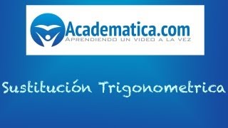 Ejercicio Introductorio a las Integrales por Sustitución Trigonométrica [upl. by Odie729]