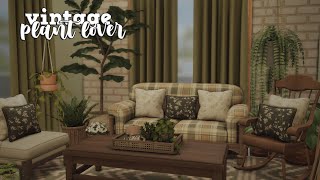 plant lovers vintage apartment 🪴  the sims 4 apartment renovation  cc [upl. by Atinus]