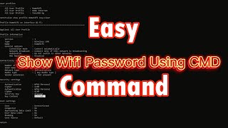 Show Wifi Password using CMD tutorial [upl. by Eidob]