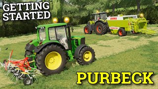 SETTING UP THE FARM  PURBECK FARMING SIMULATOR 22  Episode 2 [upl. by Asseralc]