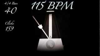 115 BPM Metronome [upl. by Idas149]