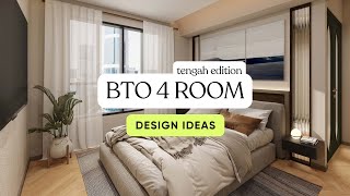 Home Tour of a 4Room BTO unit at Tengah Garden Terrace amp Garden Court  Tengah BTO Design Ideas [upl. by Eissert684]