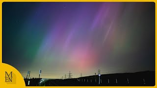 Northern Lights light up Greater Manchester in dazzling display [upl. by Vincents]