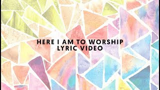 Here I Am To Worship  Kids Praise Company Lyric Video [upl. by Artinek250]