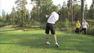 Golf vs Disc Golf Challenge in Skellefteå Sweden [upl. by Statis]