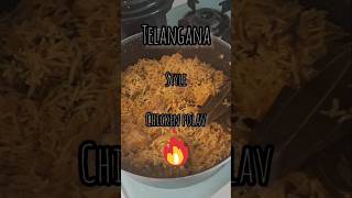 Telangana style quick chicken polav restaurant style chickenrecipe biryanirecipe [upl. by Assilrac]