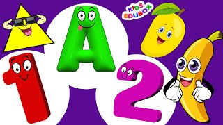 ABC amp 123 Learning Videos For Preschool  ABC And One Two Three  ABC Phonics Song [upl. by Zavala846]