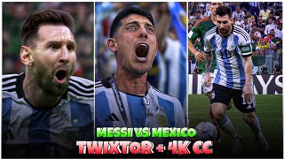 Messi Goal Vs Mexico WC  Best 4k Clips  Cold CC High Quality For Editing🤙💥 part25 [upl. by Eelak129]